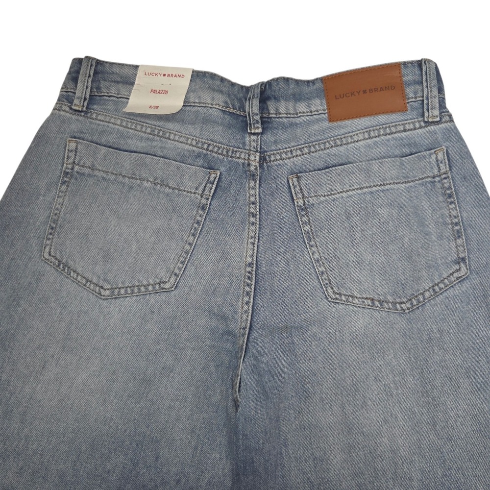 Lucky Brand Women's Jeans 8/29 Denim Palazzo Pleated Wide Leg Rigid High Rise‎ - Picture 8 of 16